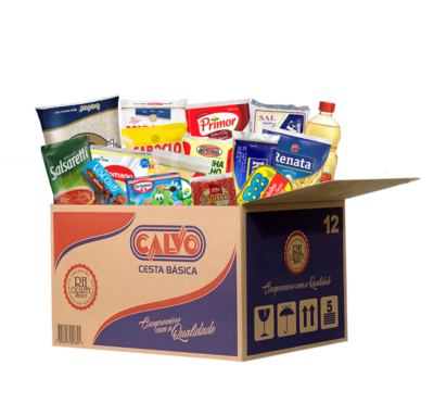 cesta básica girassol - premium
