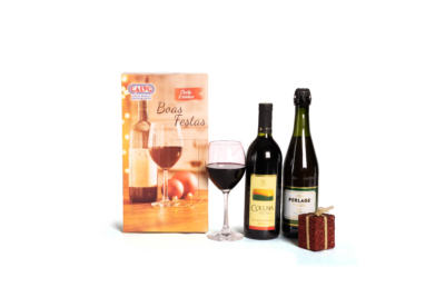 CESTA DE NATAL - MALETA 2 VINHOS - CALVO
